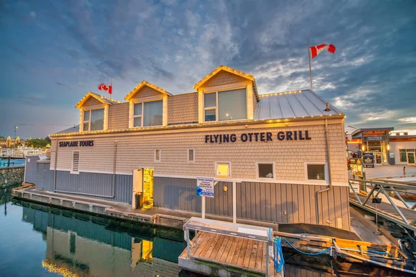 Victoria Canadá Agosto 2017 Flying Otter Grill Famoso Restaurante Isla —  Fotos de Stock