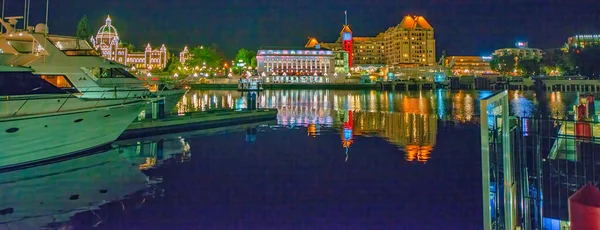 Île Vancouver Canada Août 2017 Baie James Avec Des Bateaux — Photo