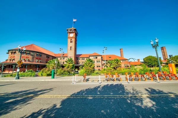 Portland Agosto 2017 Edificio Union Station Soleado Día Verano —  Fotos de Stock