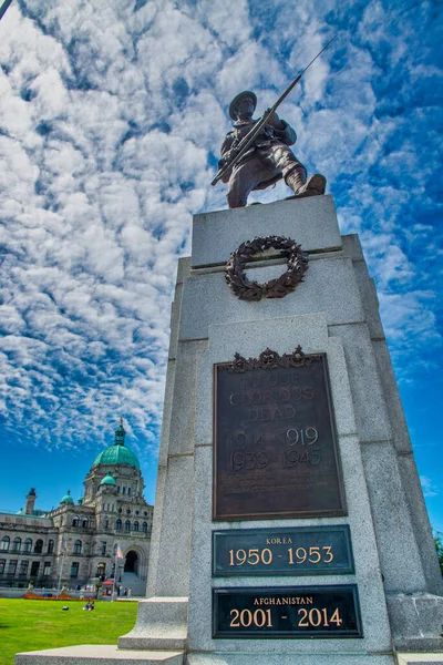 Denkmal Für Die Kriegsopfer Victoria British Columbia Kanada — Stockfoto