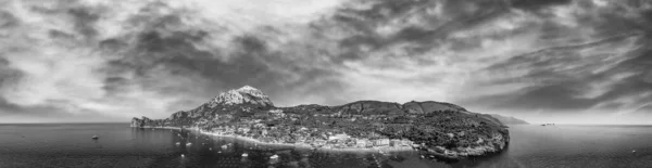 Воздушный Вид Амальфитанское Побережье Недалеко Сорренто Италия — стоковое фото