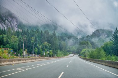 British Columbia, Kanada - 13 Ağustos 2017: Vancouver yolu