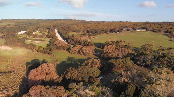 Kangaroo Island Landschap Van Drone Een Prachtige Dag Australië — Stockfoto