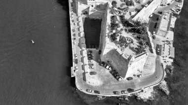 Malta Adası 'ndaki Senglea' nın havadan görüntüsü.