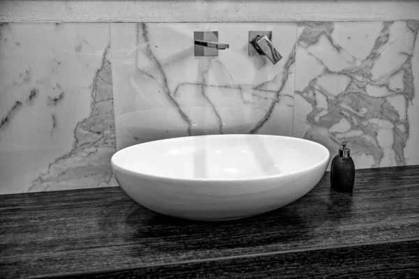 Bathroom Sink Modern Apartment — Φωτογραφία Αρχείου