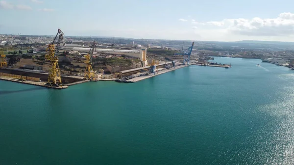 Malta Adası 'ndaki Senglea' nın havadan görüntüsü.