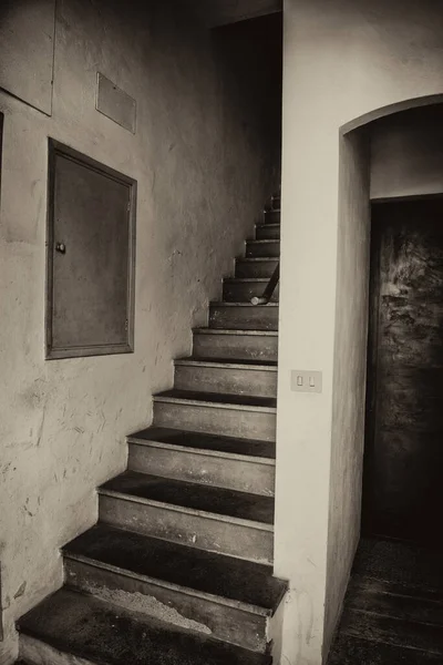 Entrance Stairs House Small Town Tuscany Italy — Fotografia de Stock
