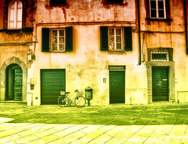 Lucca Caddesi Inşaat Girişi Güzel Bir Bahar Günü Toskana — Stok fotoğraf