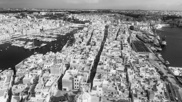 马耳他岛Senglea的空中景观 — 图库照片