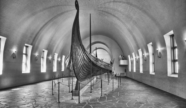 Ancient Viking Ship Oslo Museum — Stock Photo, Image