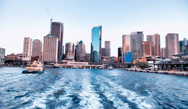 Sydney Août 2018 City Harbor Ses Bâtiments Par Bel Après — Photo