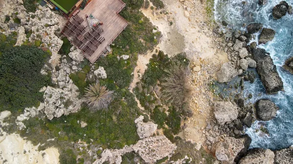 马耳他Mellieha Popeye村的空中景观 — 图库照片