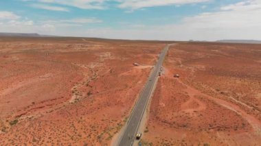 Anıt Vadisi 'ne giden yol, İHA' dan havadan görüş.