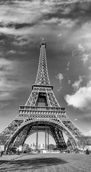 Sonnenuntergang Paris Tour Eiffel Der Abenddämmerung — Stockfoto