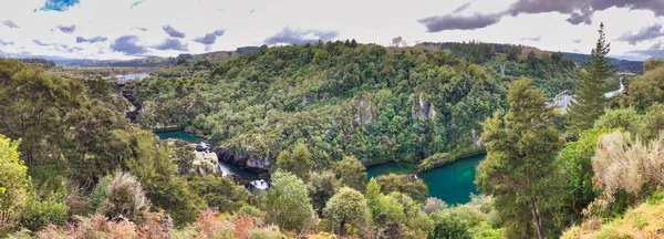 Aratiatia Rapids Vista Aerea Panoramica Waikato Nuova Zelanda — Foto Stock