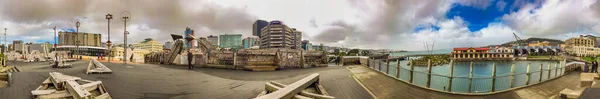 Веллингтон Новая Зеландия Сентября 2018 Года Панорамный Вид Город Вдоль — стоковое фото