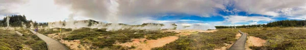 Craters Moon Panoramic View Taupo New Zealand — Φωτογραφία Αρχείου