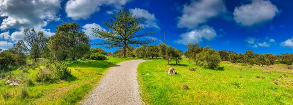 Granite Island Australia Beautiful Vegetation Ocean Panoramic View — стоковое фото