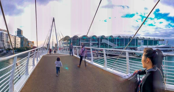 Auckland Nova Zelândia Agosto 2018 Auckland Port Area Panoramic 360 — Fotografia de Stock