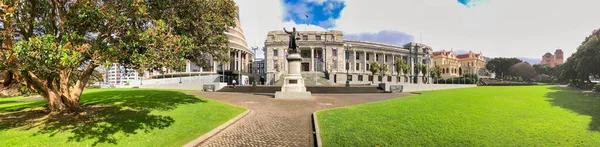 Wellington New Zealand Panoramic View Government Buildings Area — Φωτογραφία Αρχείου