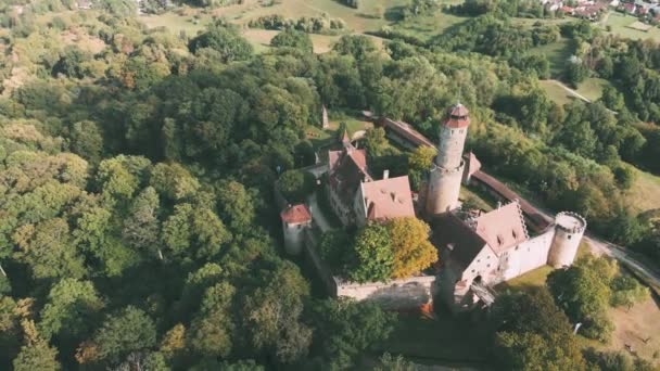 Castillo Bamberg Altenburg Temporada Verano Alemania Vista Desde Dron — Vídeo de stock