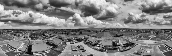 Panoramic Aerial View Beautiful Village Countryside — Stock Photo, Image