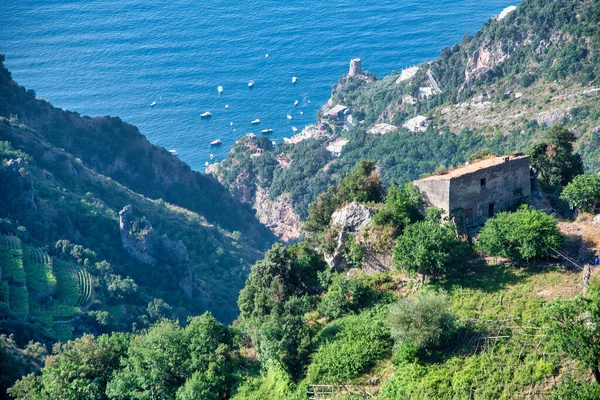 Mountains Amalfi Coast Summer Season Italy — Stockfoto