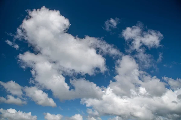 Beautiful clouds in the blue sky of New Zealand.