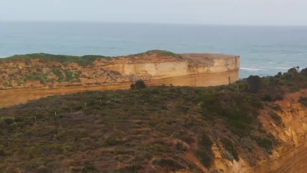 Loch Ard Gorge Una Hermosa Costa Largo Great Ocean Road — Vídeos de Stock