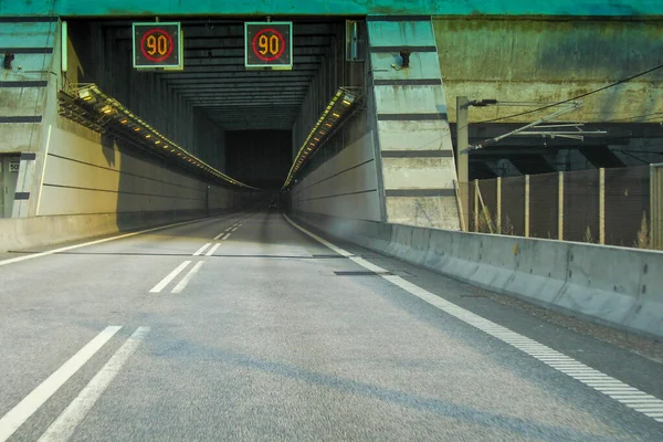 Long Modern Tunnel Denmark — Stock Photo, Image