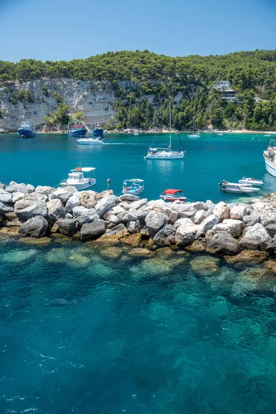 Eau Cristalline Port Patitiri Alonissos Grèce — Photo