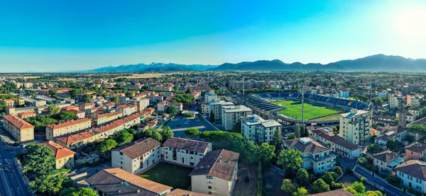 Pisa Italy Arena Garibaldi Stadium City Homes Amazing Panoramic Aerial — Foto Stock