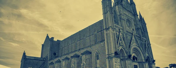 Orvieto Italien Juli 2021 Außenansicht Der Kathedrale Der Stadt Einem — Stockfoto