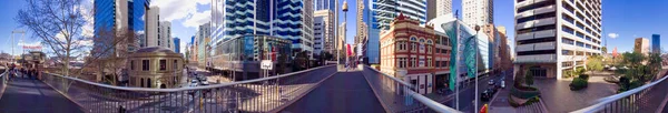 Sydney Ausztrália Augusztus 2018 Panoráma 360 Kilátás Sydney Belvárosi Utcáira — Stock Fotó