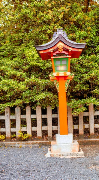 Fushimi Inari Shrine Lamp Post Στο Κιότο Ιαπωνία — Φωτογραφία Αρχείου