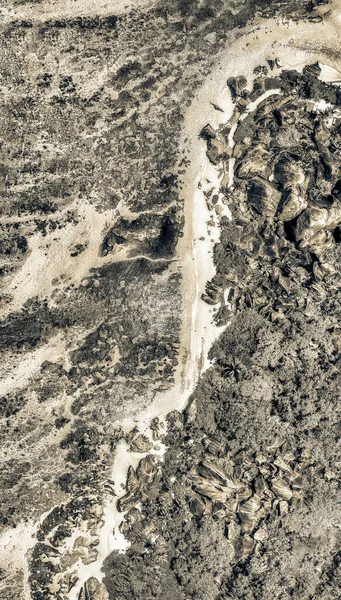 Anse Source Argent Ντιγκ Αεροφωτογραφία Των Τροπικών Ακτών Και Των — Φωτογραφία Αρχείου