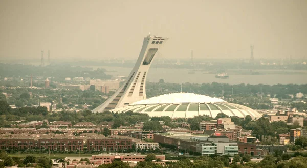 Стадион Монреаль Вид Воздуха — стоковое фото