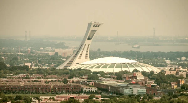 Montreal Stadion Légi Felvétel — Stock Fotó