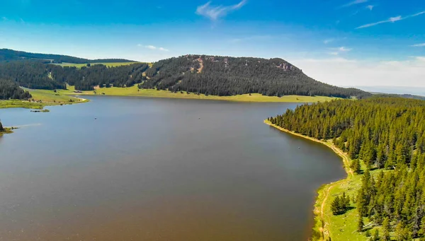 Aerial View Tensleep Reservoir Lake Wyoming Summer Season — Stock Photo, Image