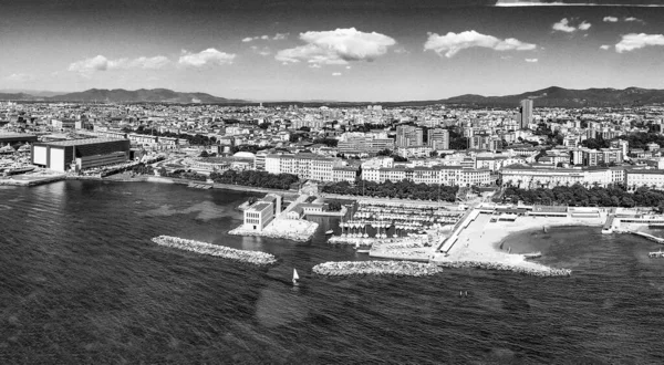 Increíble Vista Aérea Livorno Mascagni Terraza Famosa Ciudad Toscana Leghorn —  Fotos de Stock