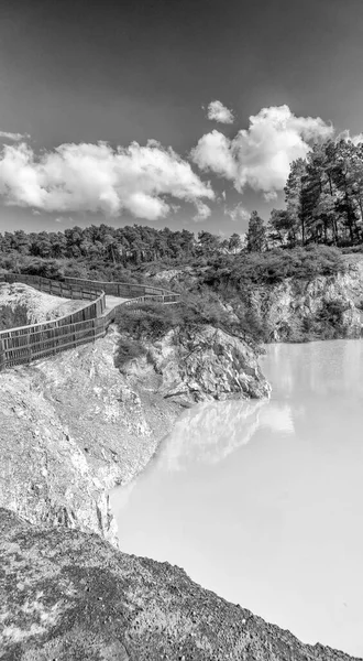 Banho Diabo Parque Nacional Wai Tapu Rotorua Nova Zelândia — Fotografia de Stock