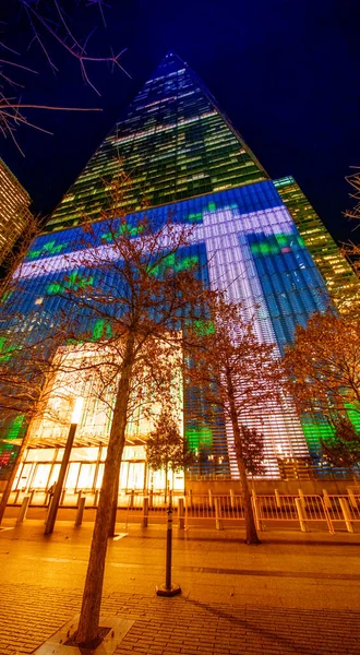 New York City December 2018 Комплекс Всесвітнього Торгового Центру Вночі — стокове фото