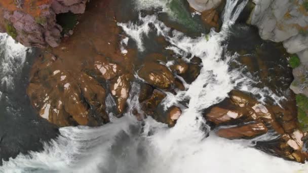 Shoshone Wasserfälle Idaho Luftaufnahme Von Der Drohne Usa — Stockvideo