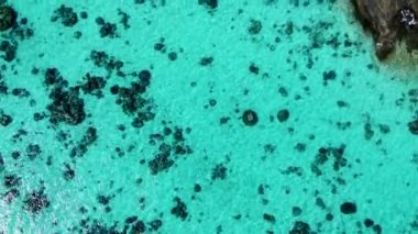 Amazing ocean landscape of Surin Islands, aerial view from drone - Thailand.