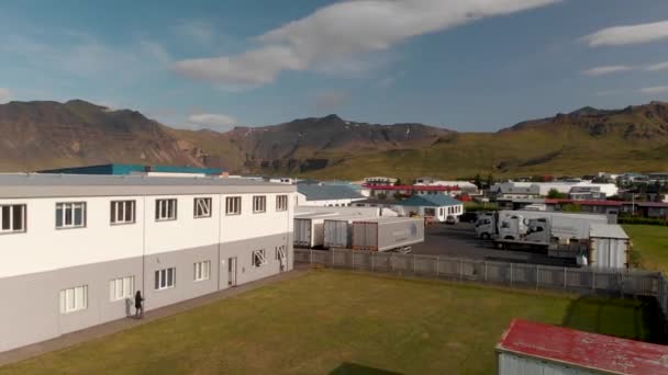 Vue Aérienne Magnifique Fjord Grundar Saison Estivale Islande — Video
