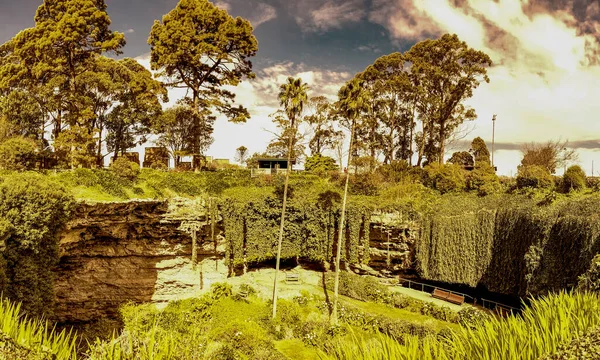 Umpherston Sinkhole City Park Gambier South Australia — Zdjęcie stockowe