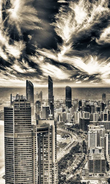 Downtown Abu Dhabi Sunset Uae — Stock Photo, Image
