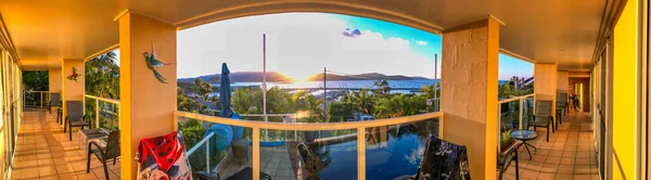 Airlie Beach Australia August 2018 Panoramic 360 Degrees Sunset View — Photo