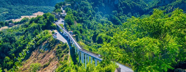 Bridge Civita Bagnoregio Italy — Stok fotoğraf