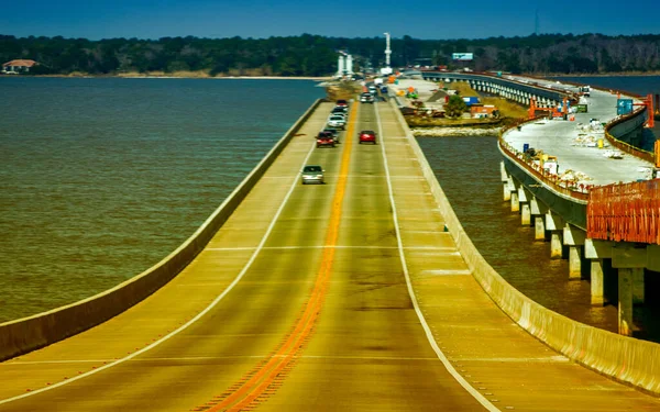 Florida Interstate Road Traffic Sea — Stock Photo, Image